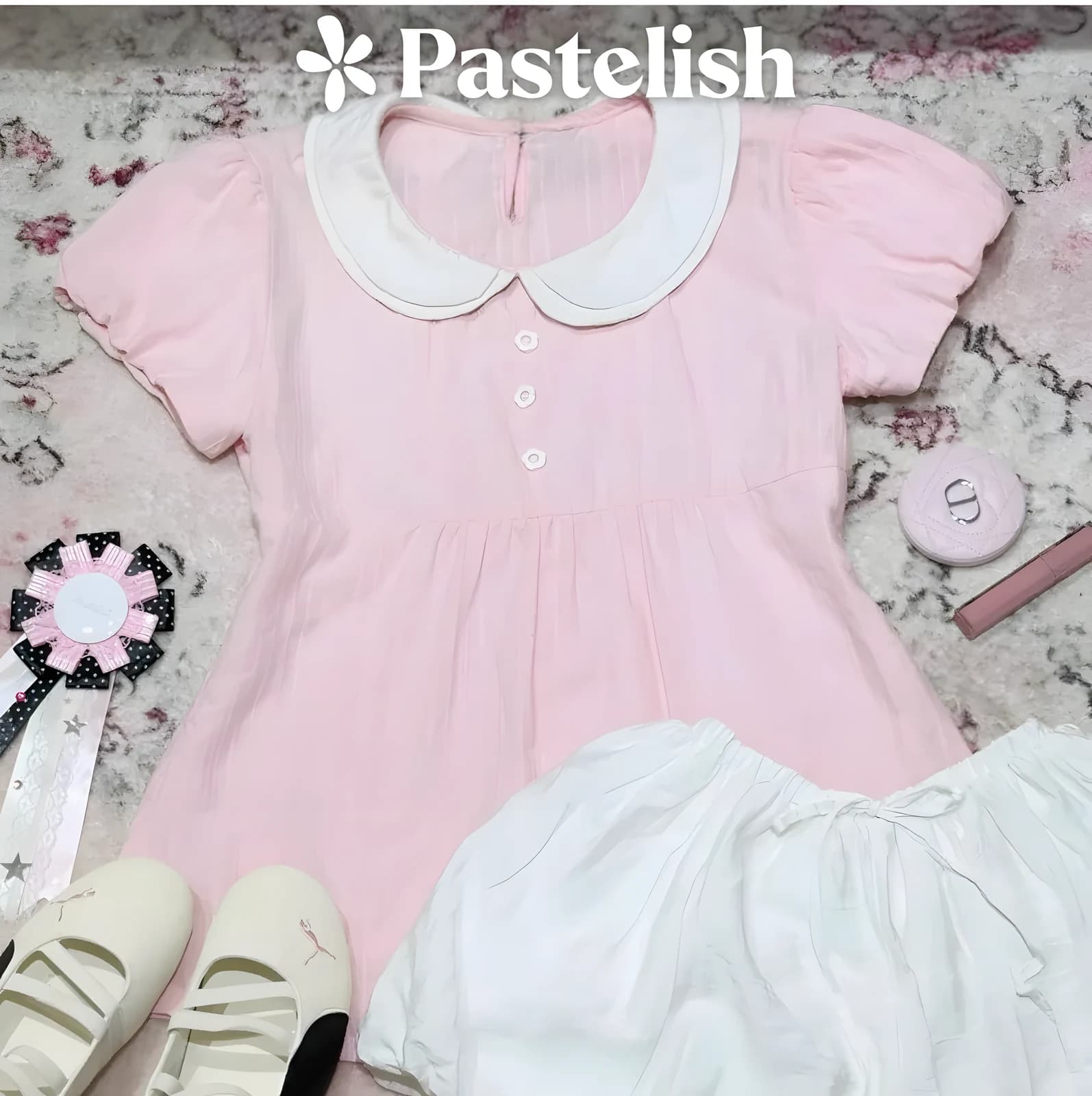 Áo Babydoll Cổ Sen