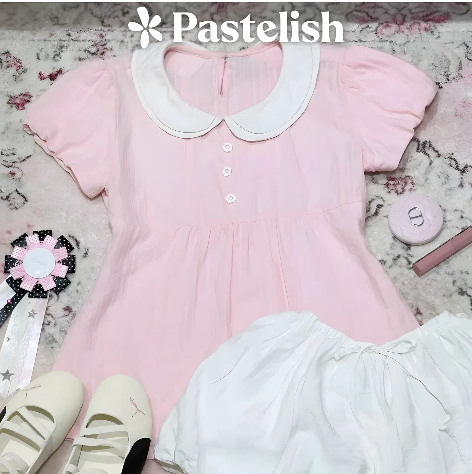 Áo Babydoll Cổ Sen